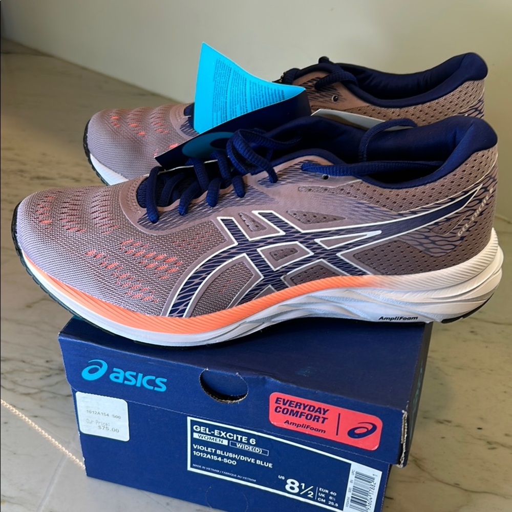 ASICS Gel-Excite 6 Running Shoes - Violet and Blue -Regulars and WIDES- See size